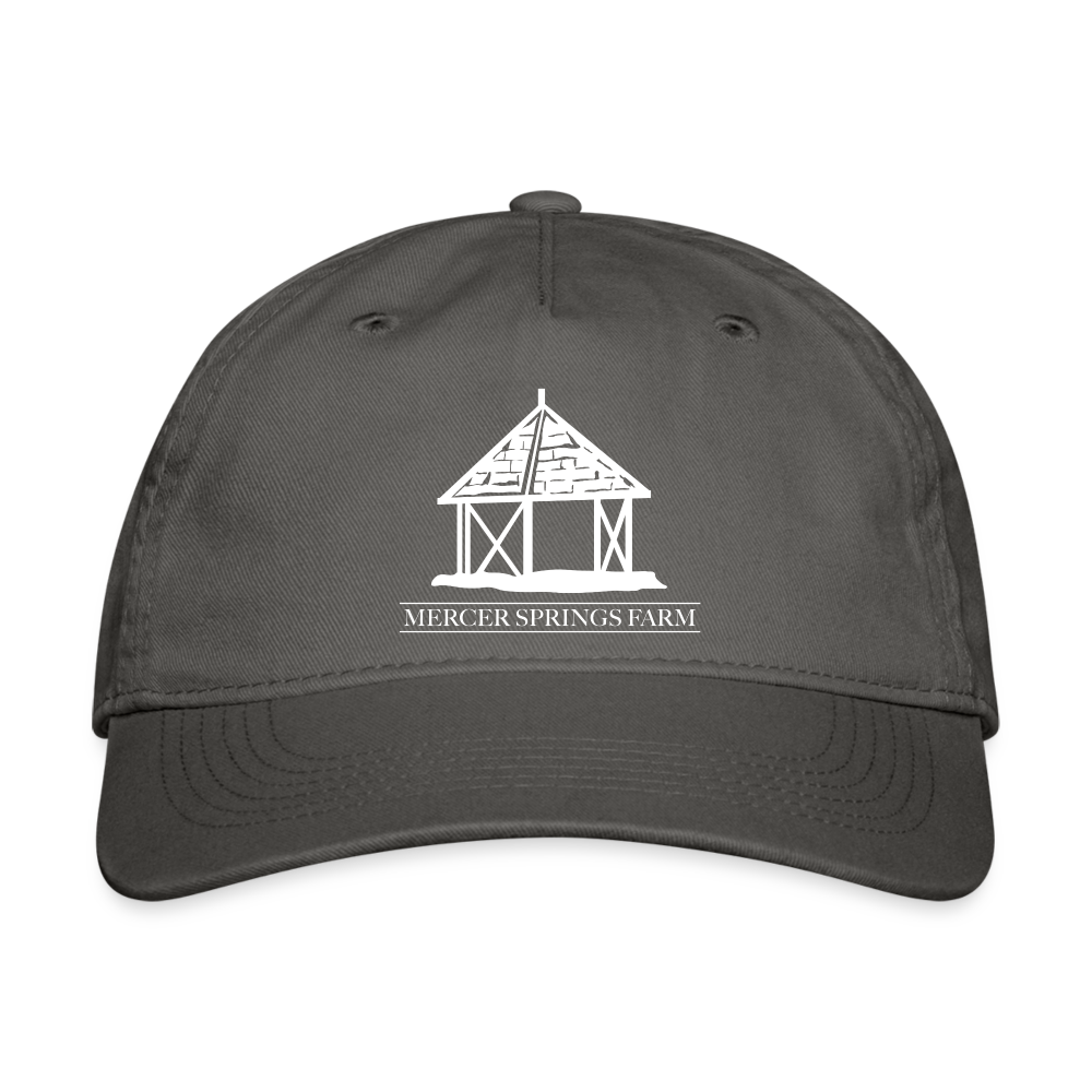 Mercer Springs Training 100% Cotton Baseball Cap - charcoal