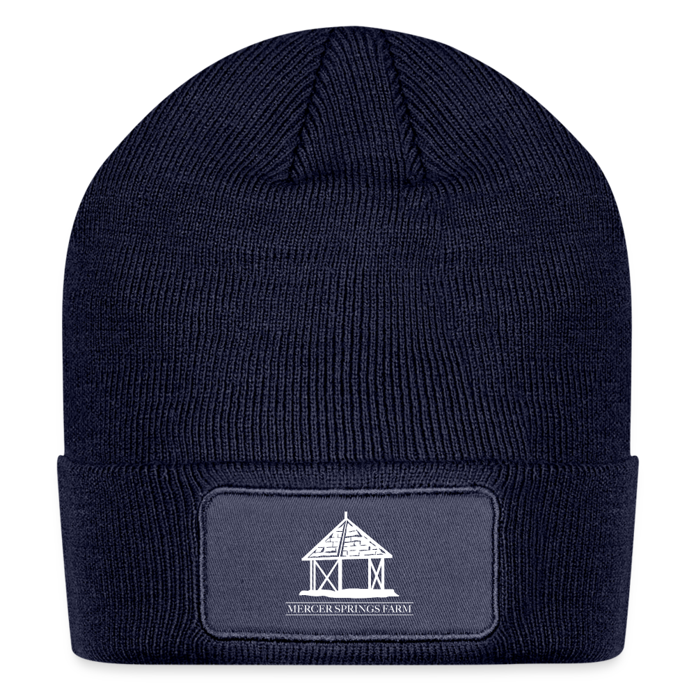 Mercer Springs Patch Beanie - navy