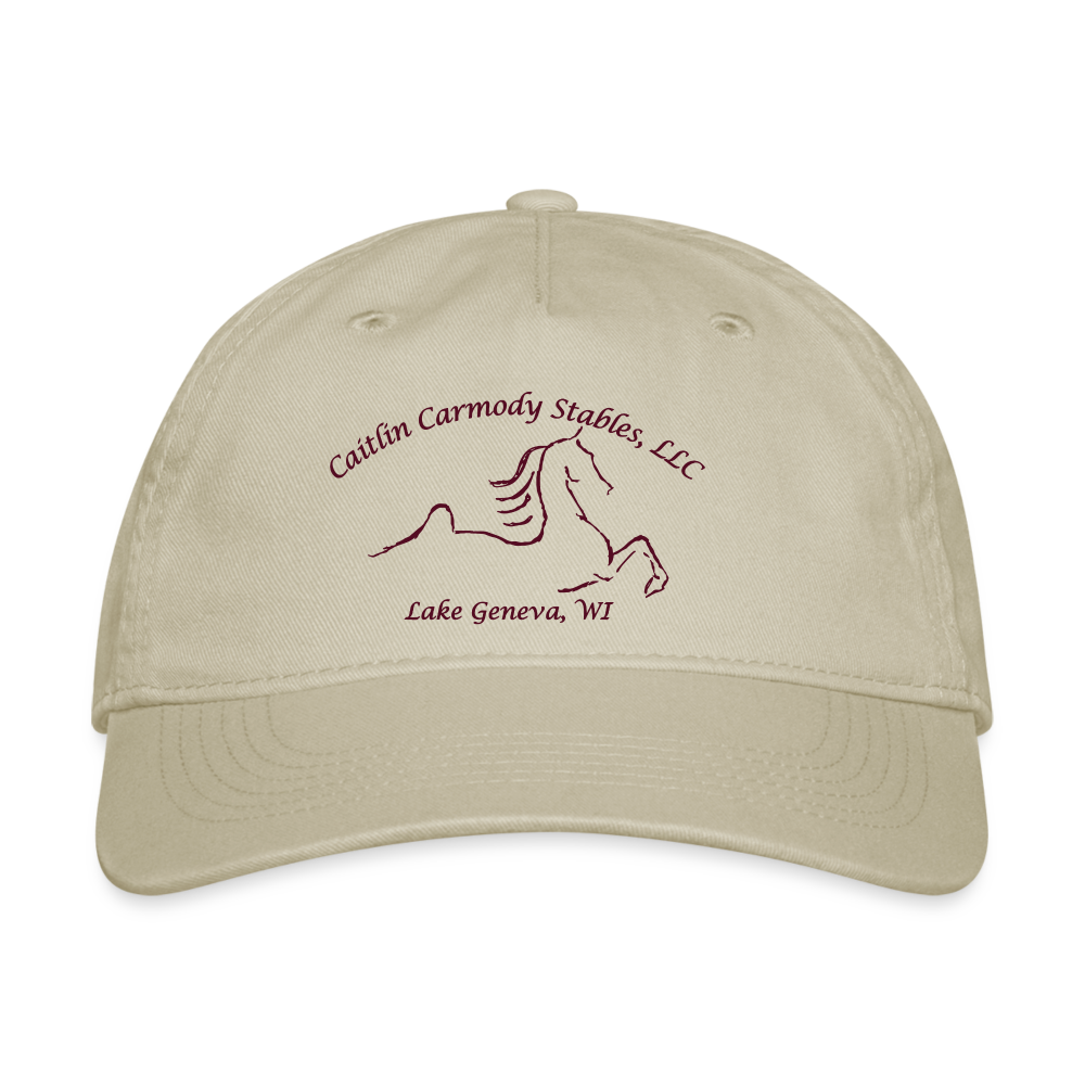 Caitlin Carmody Training 100% Cotton Baseball Cap - khaki