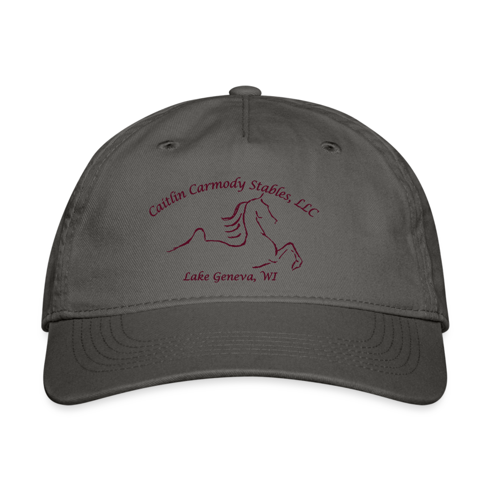 Caitlin Carmody Training 100% Cotton Baseball Cap - charcoal