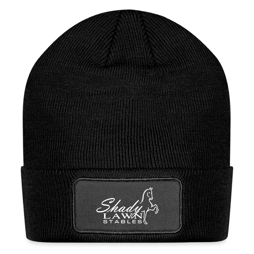 Shady Lawn Stables Patch Beanie - black