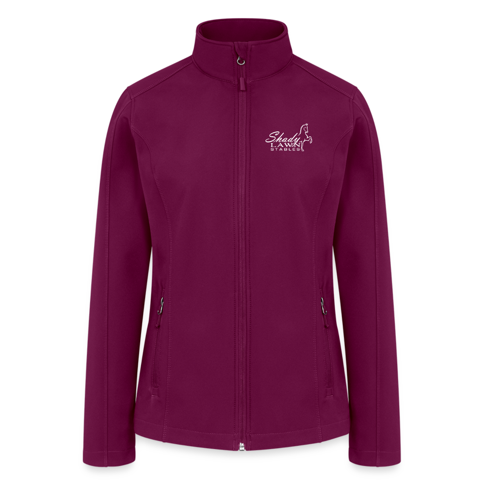Shady Lawn Stables Women’s Soft Shell Jacket - raspberry