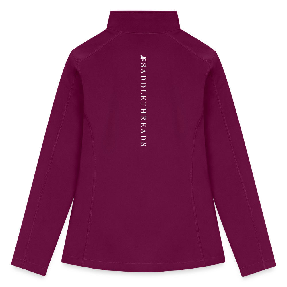 Shady Lawn Stables Women’s Soft Shell Jacket - raspberry
