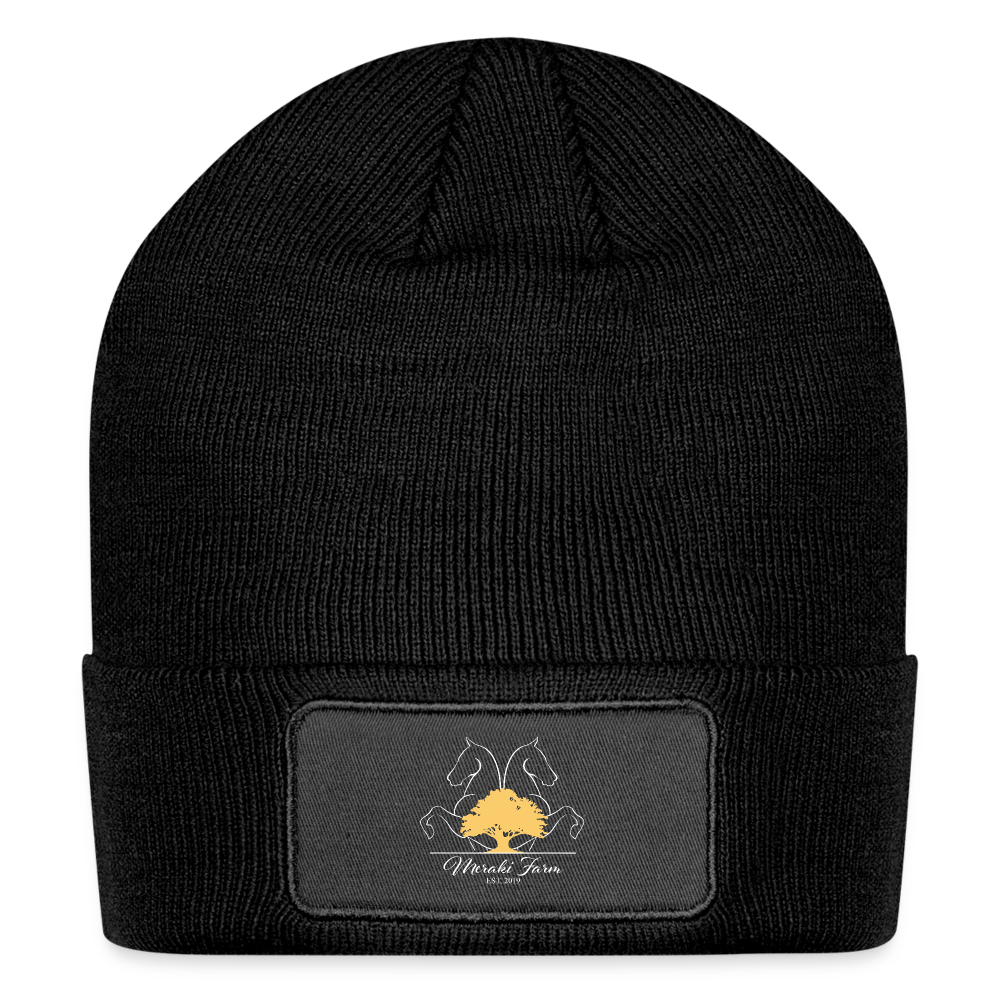 Meraki Farm Patch Beanie - black