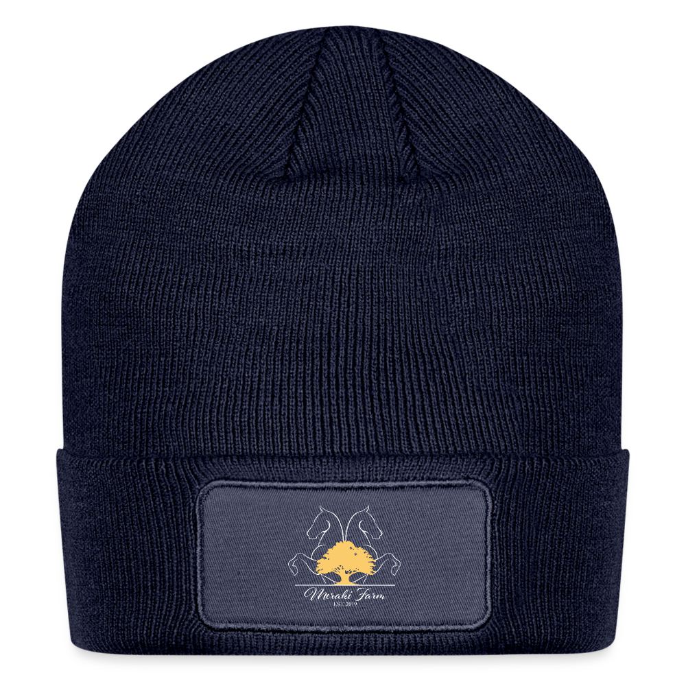 Meraki Farm Patch Beanie - navy