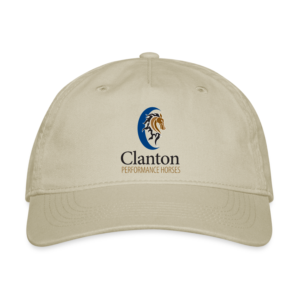 Clanton Performance Horses 100% Cotton Baseball Cap - khaki