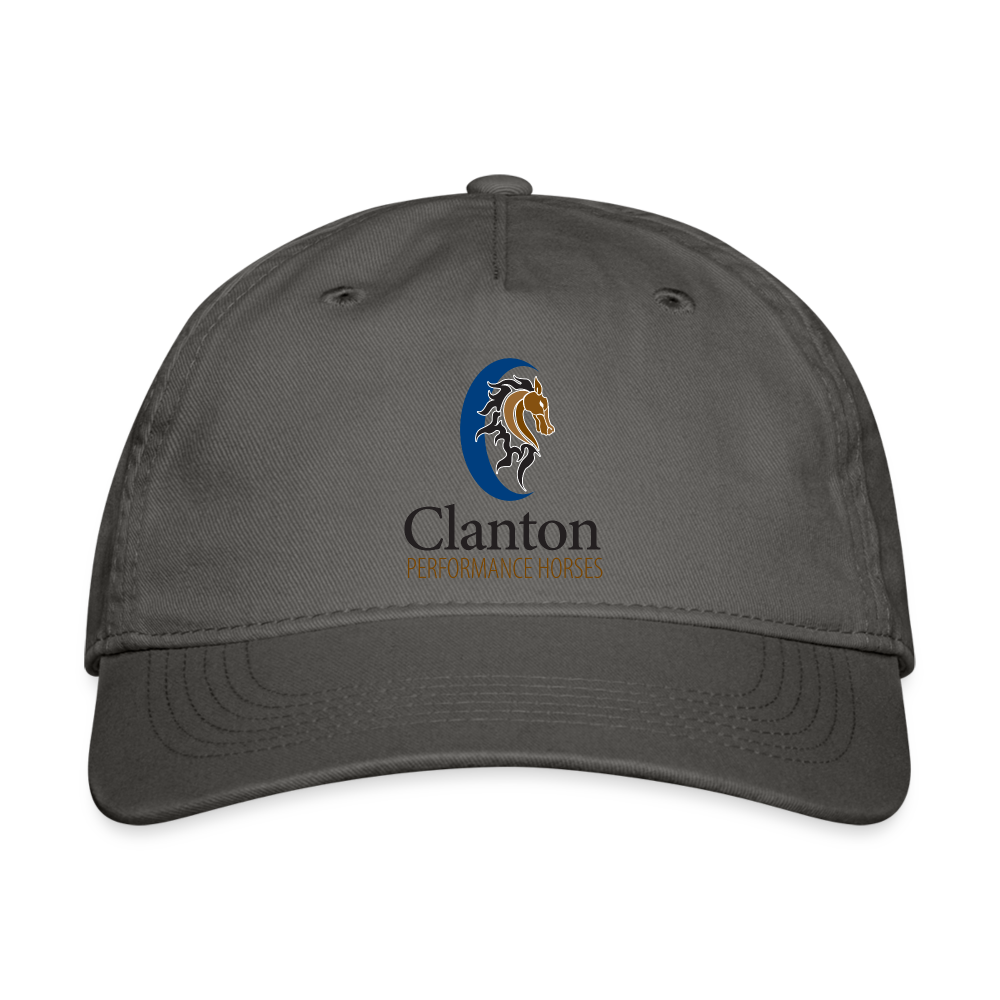 Clanton Performance Horses 100% Cotton Baseball Cap - charcoal