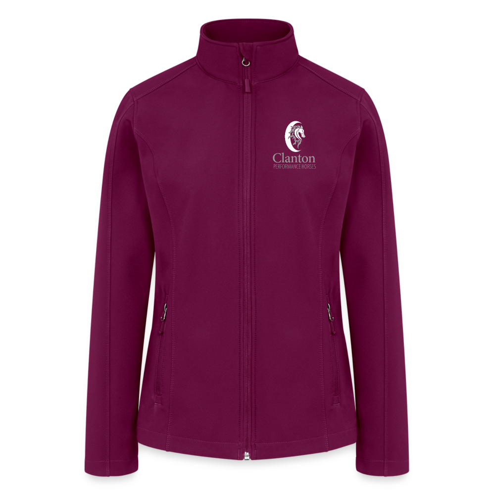 
                  
                    Clanton Performance Horses Women’s Soft Shell Jacket - raspberry
                  
                