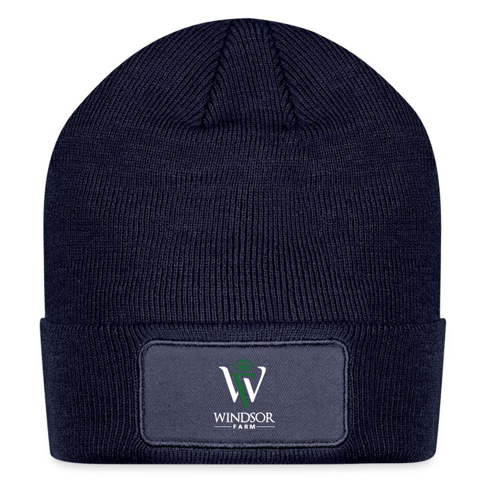 
                  
                    Windsor Farm Patch Beanie - navy
                  
                