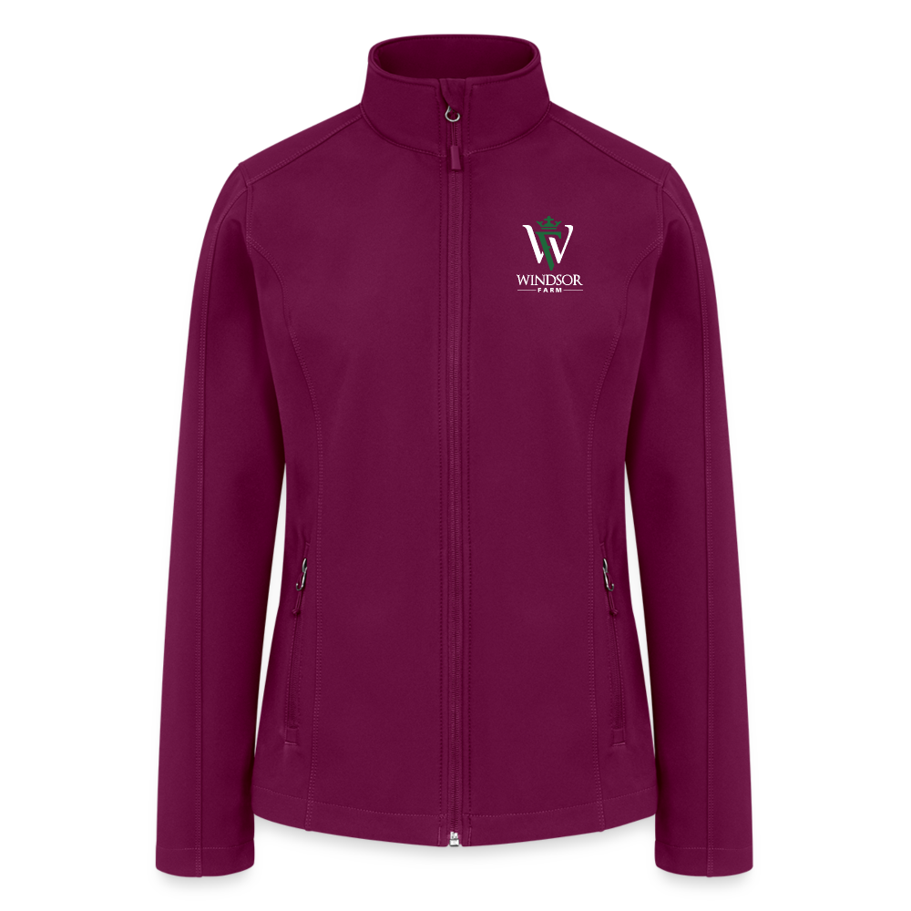 Windsor Farm Women’s Soft Shell Jacket - raspberry