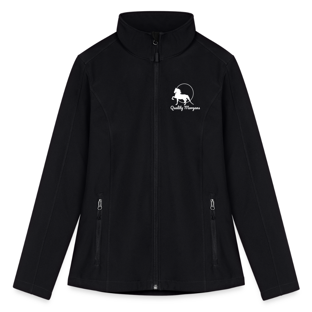 Quality Morgans Women’s Soft Shell Jacket - black