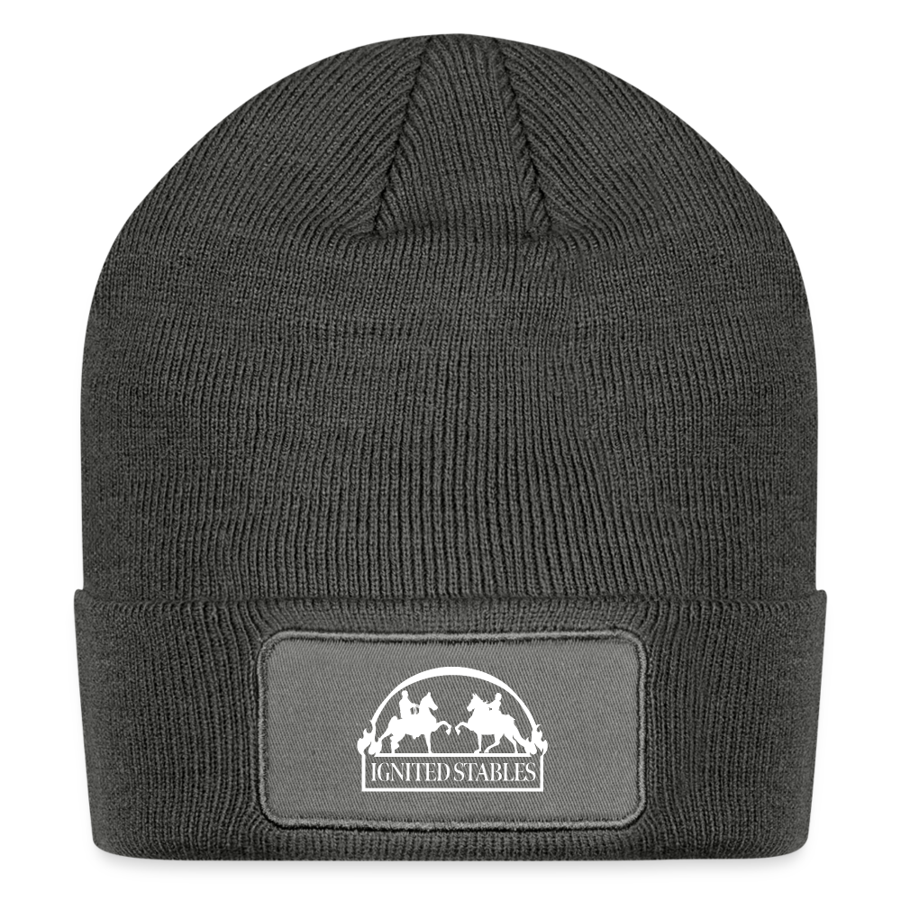 Ignited Stables Patch Beanie - charcoal grey