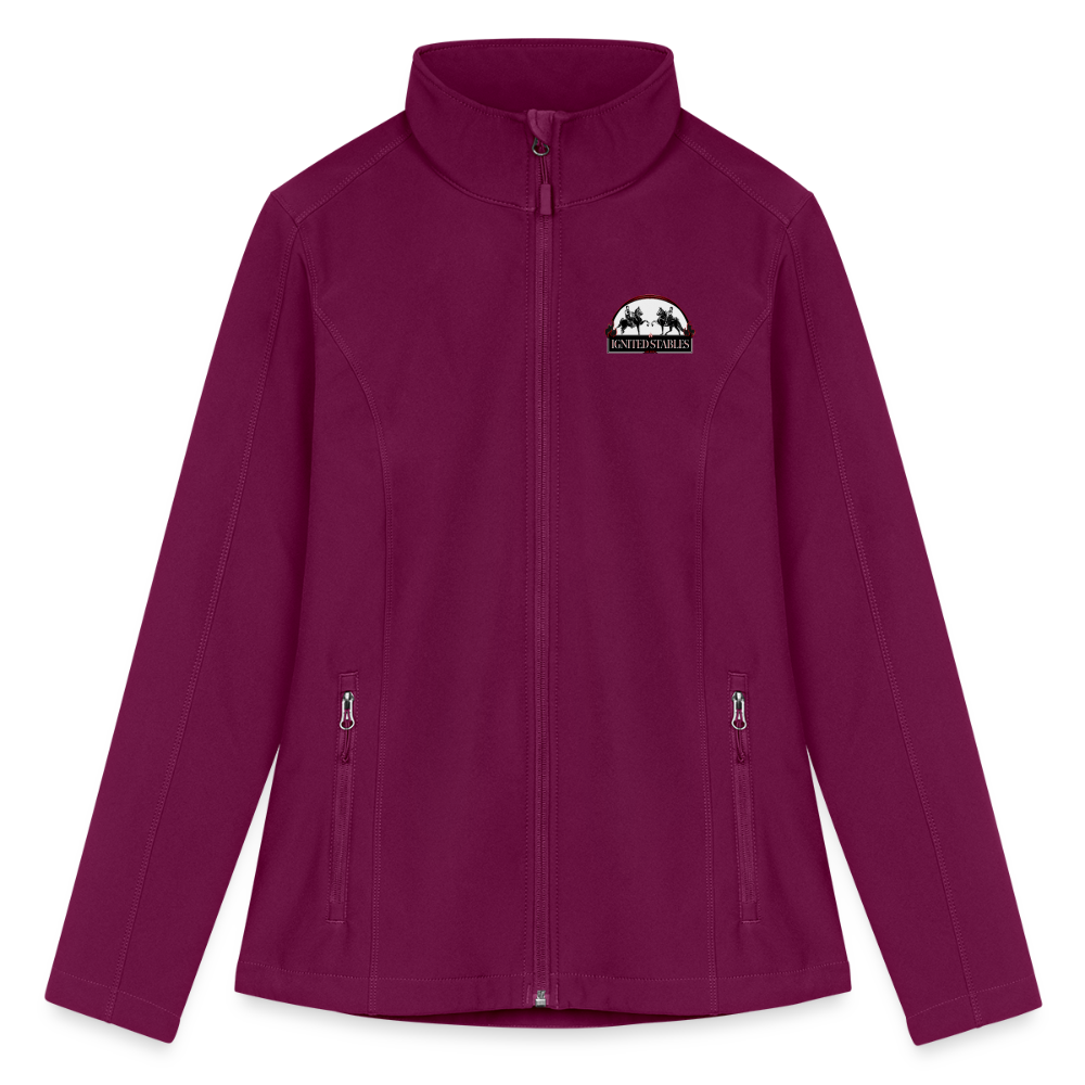 
                  
                    Ignited Stables Women’s Soft Shell Jacket - raspberry
                  
                