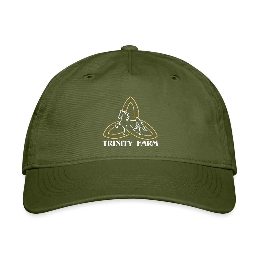 Trinity Farm 100% Cotton Baseball Cap - olive green