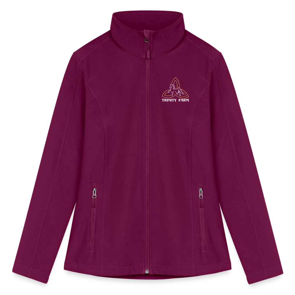 Trinity Farm Women’s Soft Shell Jacket - raspberry