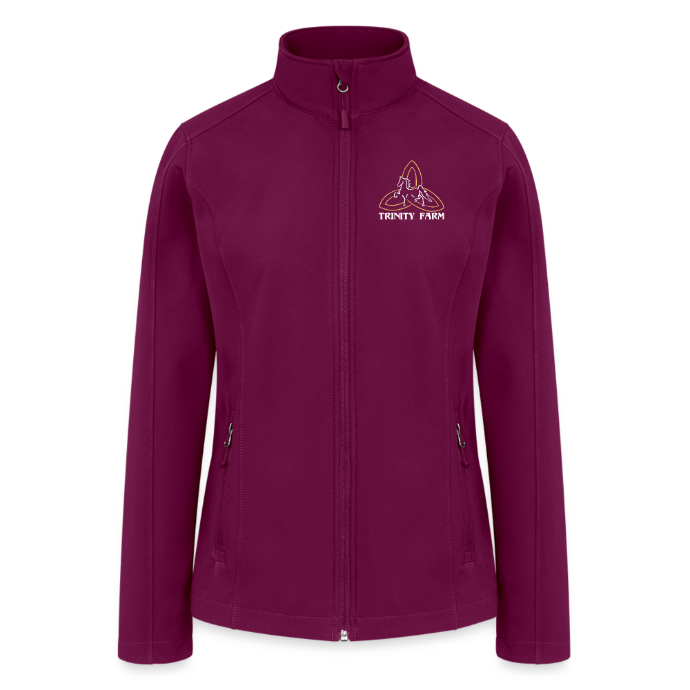 Trinity Farm Women’s Soft Shell Jacket - raspberry