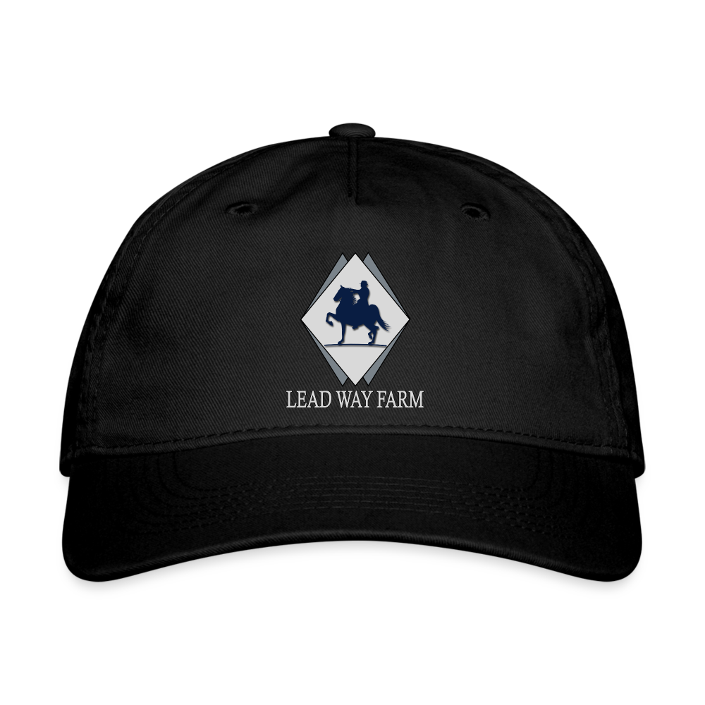 Lead Way Farm 100% Cotton Baseball Cap - black