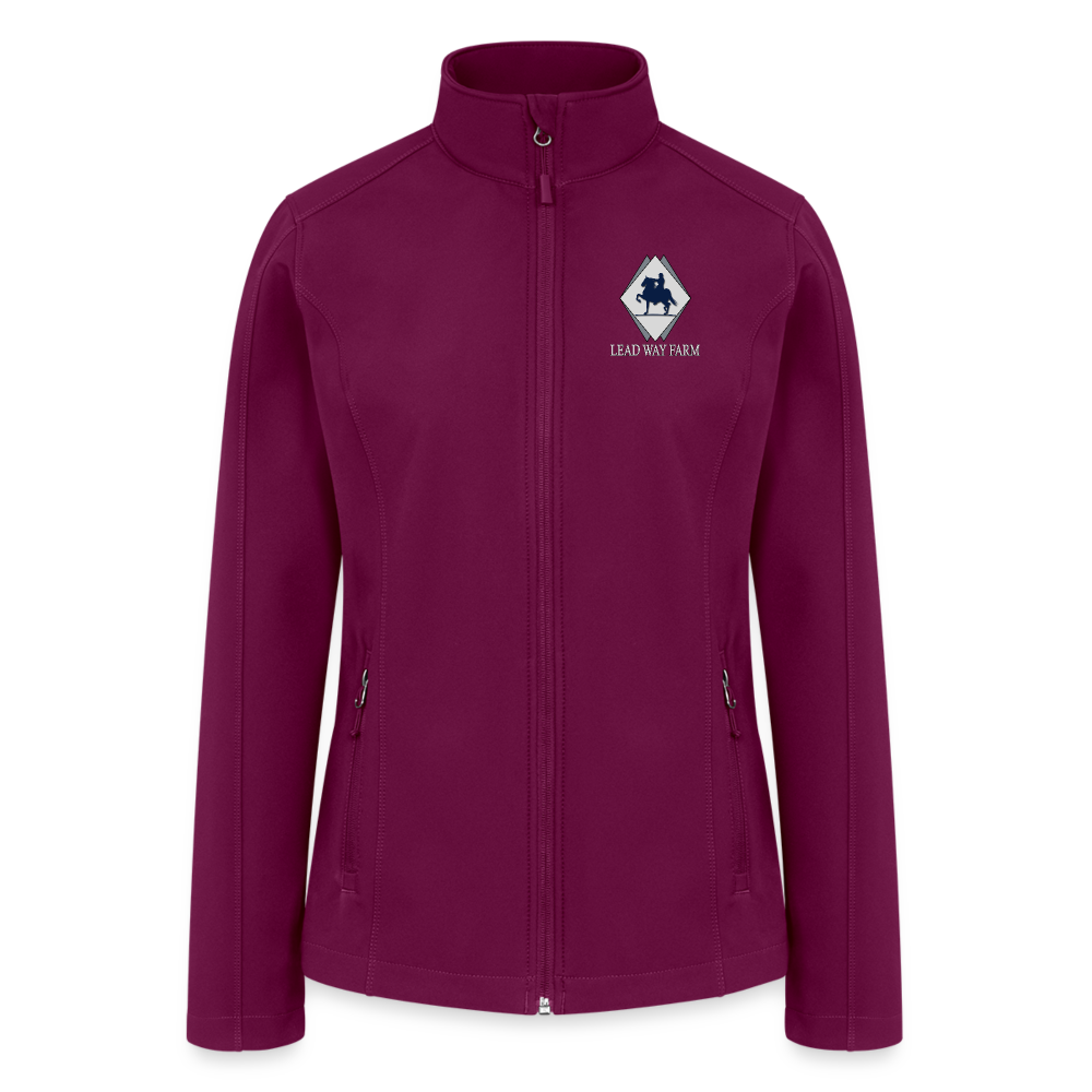 Lead Way Farm Women’s Soft Shell Jacket - raspberry