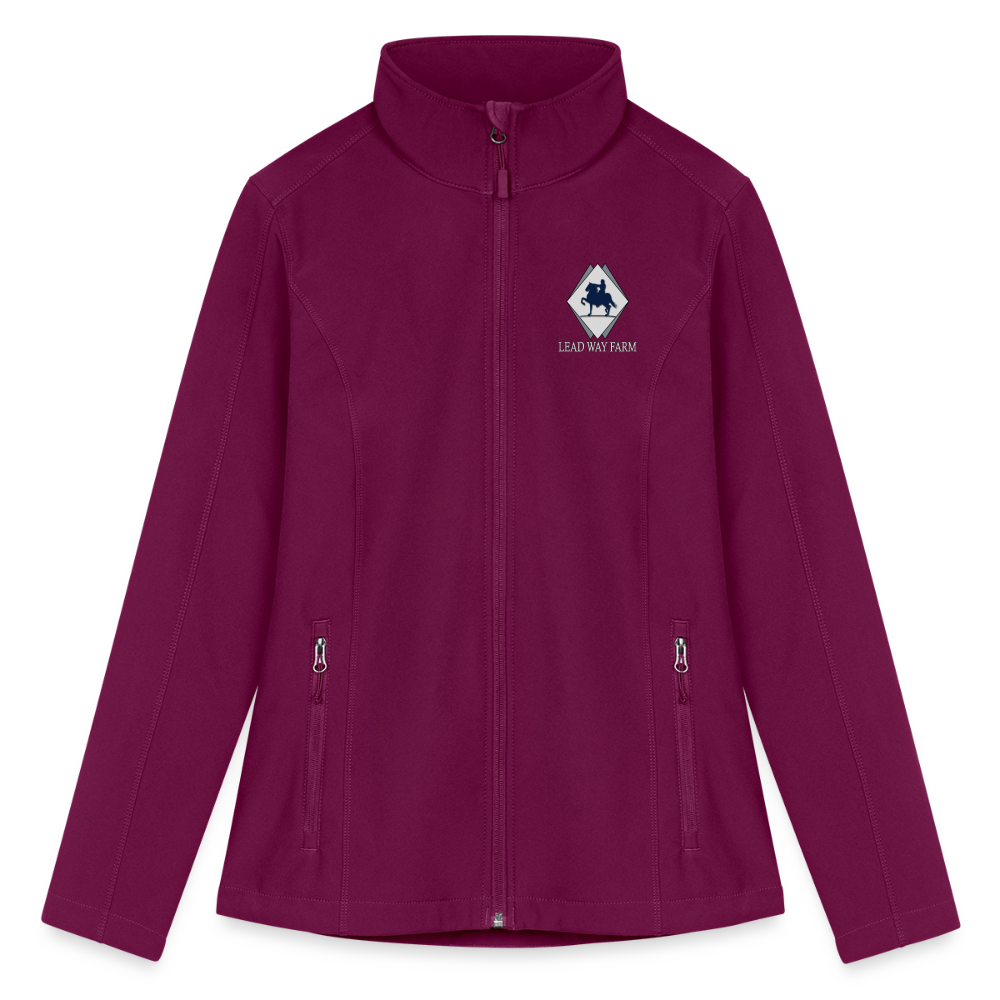 Lead Way Farm Women’s Soft Shell Jacket - raspberry