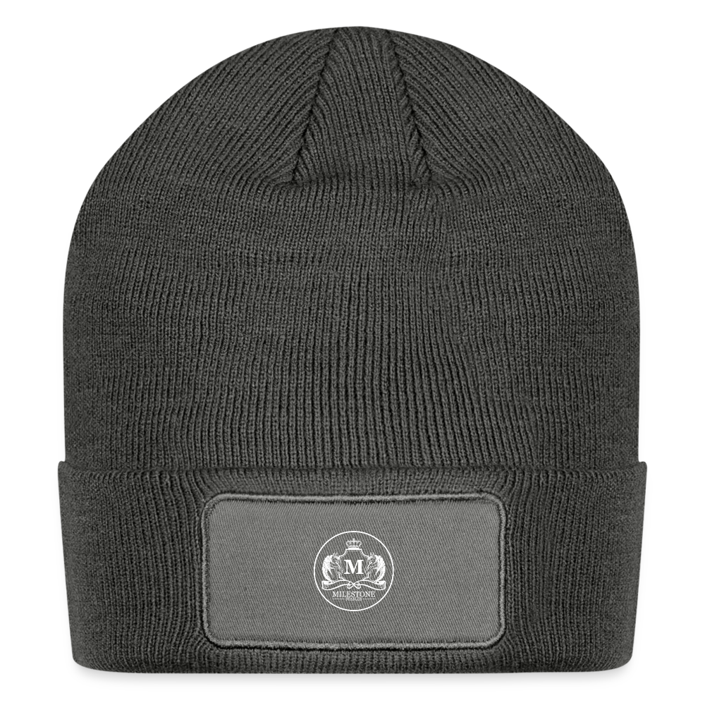 Milestone Patch Beanie - charcoal grey