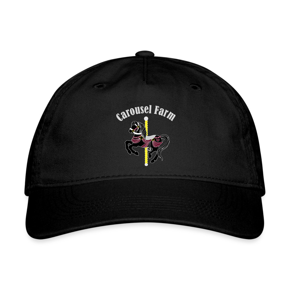 Carousel Farm 100% Cotton Baseball Cap - black